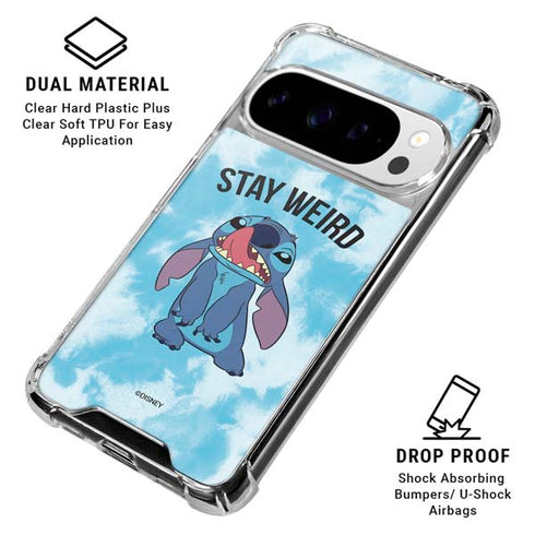Disney Lilo and Stitch Stay Weird Google Pixel 10 Pro XL Clear Case
